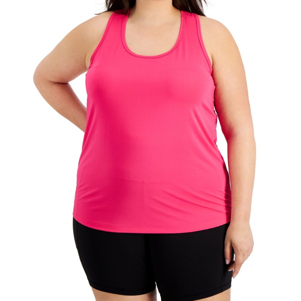 NWoT Ideology Women's Rapidry Racerback Tank Top Pink Plus Size 3X $30 A549